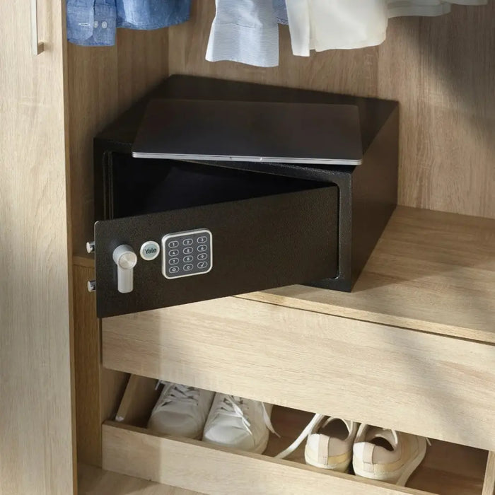 Свободно стоящ сейф Yale YLV/200/DB2 24 л стоманен черен