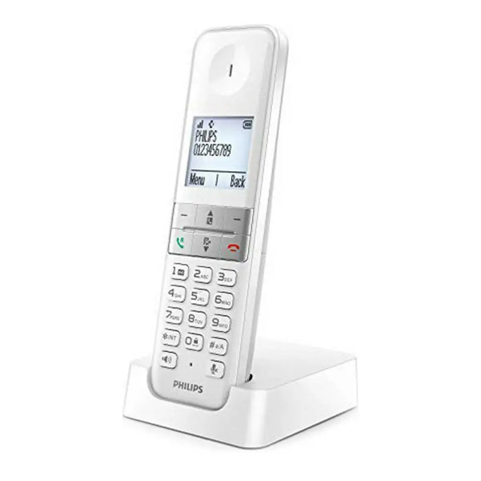 Безжичен телефон Philips D4701W/34 Бял Черен