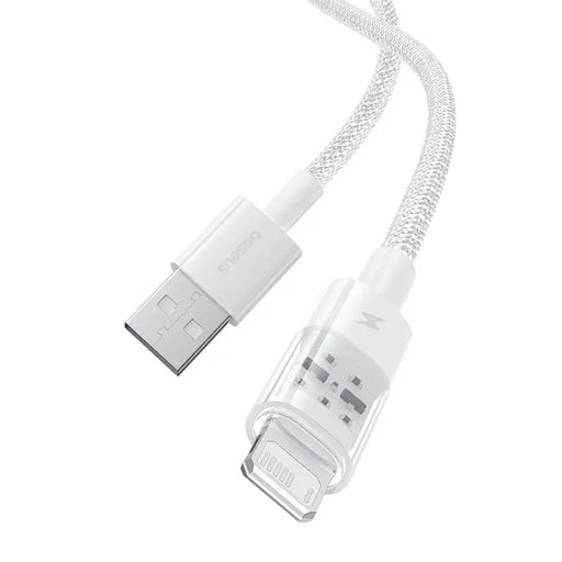 Кабел за бързо зареждане Baseus Gem USB to IP 2.4A 1 m Бял