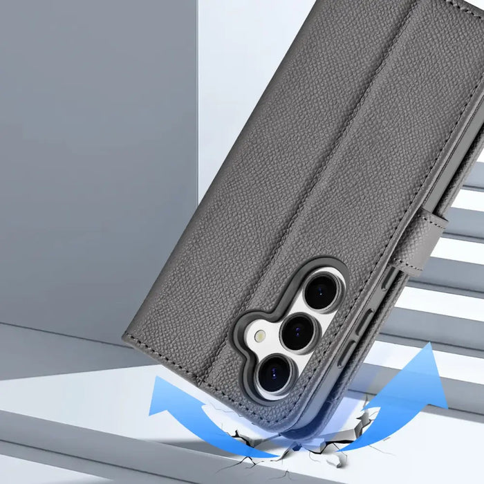 Кожен калъф Dux Ducis Lawa за Samsung Galaxy S25 със свалящ