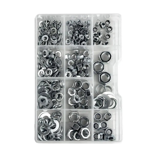 КОМПЛЕКТ ГАЙКИ И ШАЙБИ 335 БРОЯ РАЗЛИЧНИ РАЗМЕРИ NEXTOOL