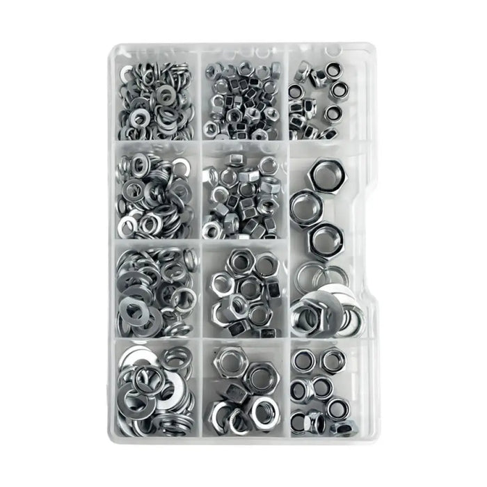 КОМПЛЕКТ ГАЙКИ И ШАЙБИ 335 БРОЯ РАЗЛИЧНИ РАЗМЕРИ NEXTOOL