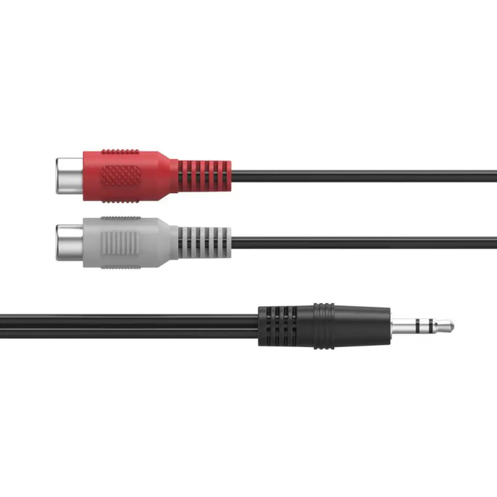HAMA Аудио адаптер 2 x RCA женско - 3.5 mm жак мъжко стерео