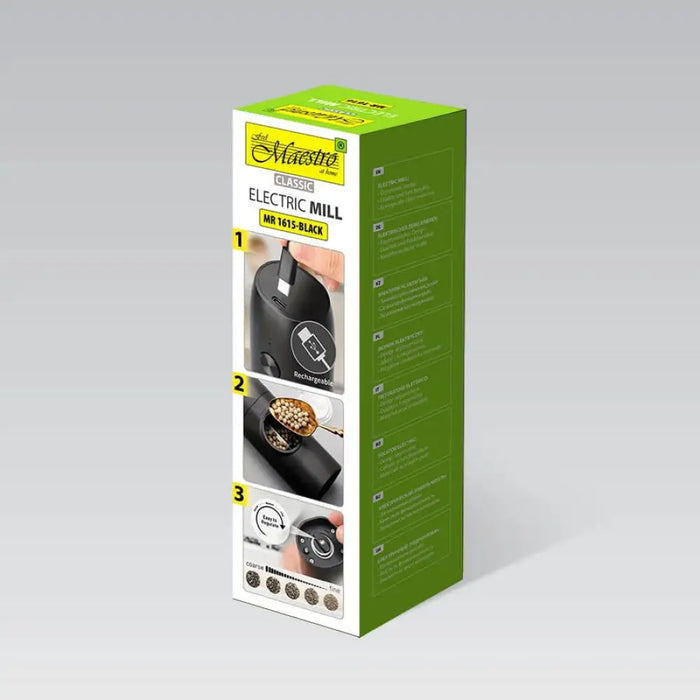 Електрическа мелница MAESTRO MR-1615 (MR-1615-BLACK) Черна