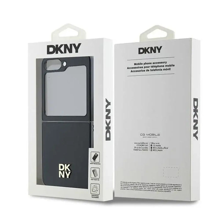 Кожен калъф DKNY Metal Stack с лого за Samsung Galaxy Z
