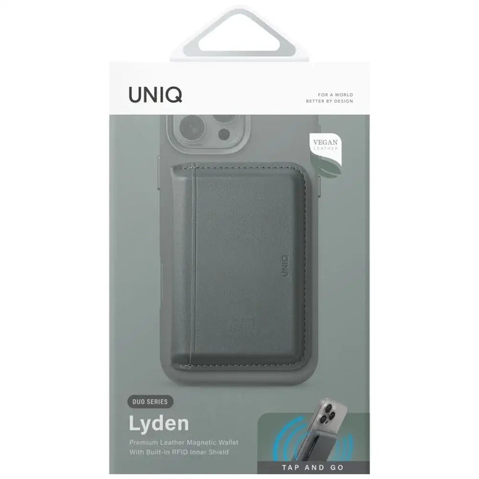 Uniq Lyden DS RFID магнитен портфейл със стойка за телефон