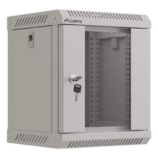 Шкаф Lanberg 10’’ за стенен монтаж 6U/300x300 (плосък
