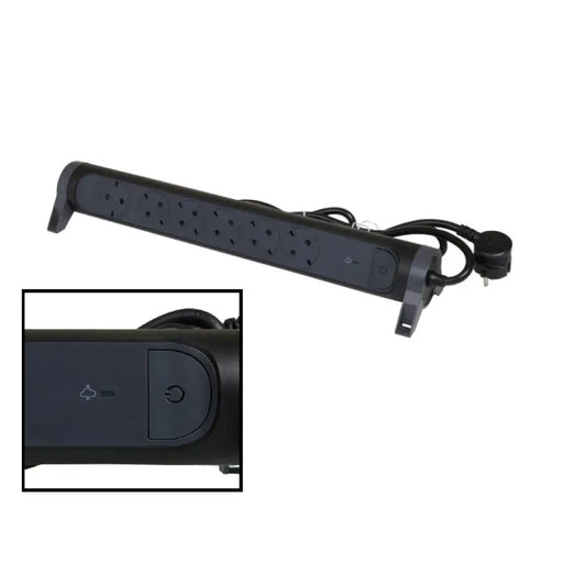 РАЗКЛОНИТЕЛ ШУКО 6x2P + E C КАБЕЛ 1,5м С ЗАЩИТА ОТ ГРЪМ