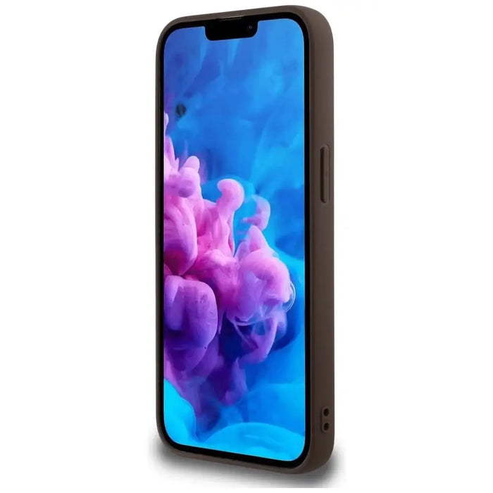 Калъф Guess 4G с голямо лого за iPhone 16e - кафяв