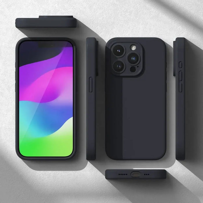 Силиконов калъф Ringke MagSafe за iPhone 15 Pro - тъмносин