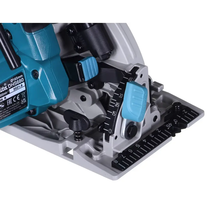 Преносим циркуляр Makita DHS680Z тюркоаз 5000 RPM 18 V