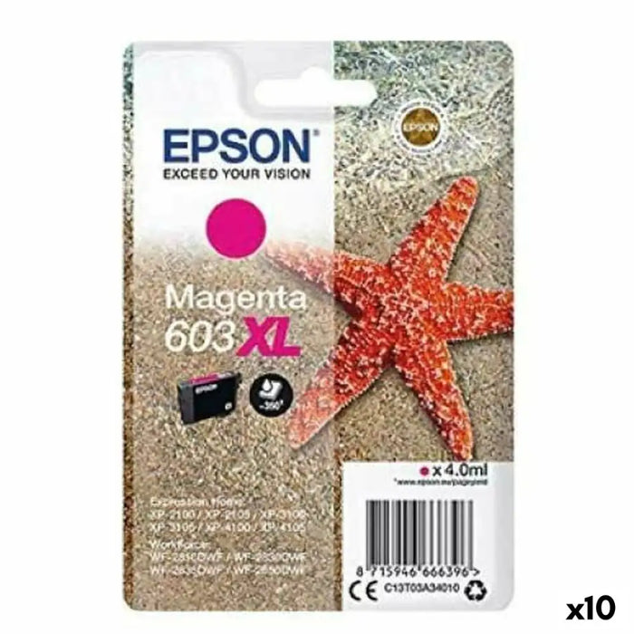 Оригиална касета за мастило Epson 603 XL Пурпурен цвят (10
