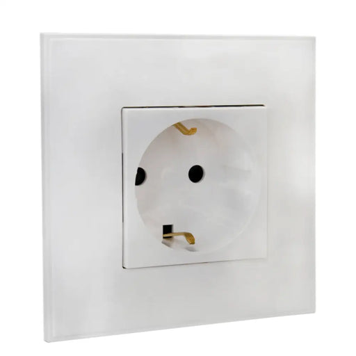 КОНТАКТ ЕДИНИЧЕН С РАМКА БЯЛ BTICINO CLASSIA