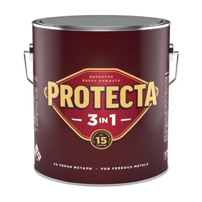 3 В 1 ЕМАЙЛЛАК 2.5 L ВИШНЕВО ЧЕРВЕН ЦВЯТ PROTECTA