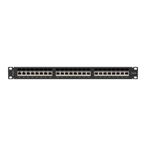 Пач панел Lanberg 24 порта 1U 19’’ CAT.6a ftp с кабелен