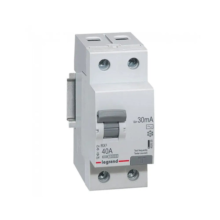 ДЕФЕКТНОТОКОВА ЗАЩИТА RX-3 2Р 40А 30mA 6kA LEGRAND