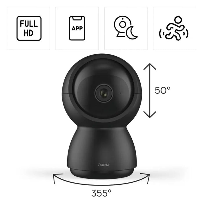 HAMA WiFi камера 1080p за закрити помещения въртяща