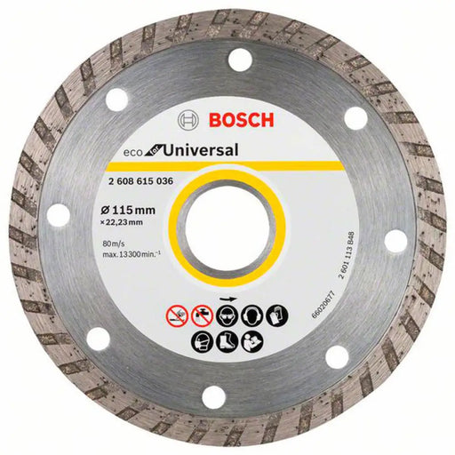 ДИАМАНТЕН ДИСК ЗА РЯЗАНЕ НА НЕМЕТАЛ BOSCH 115x22.23