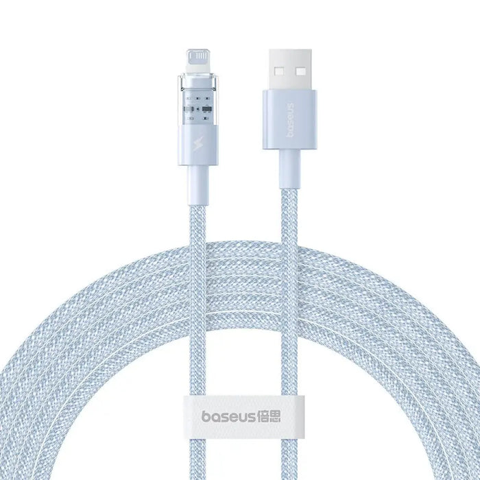 Кабел за бързо зареждане Baseus Gem USB към IP 2.4A 2 м син