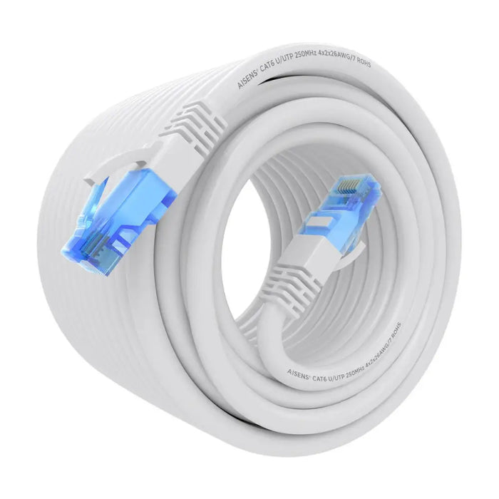 UTP категория 6 твърд мрежови кабел Aisens A135-0827 Бял 15