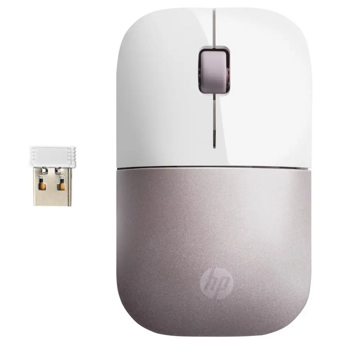 Безжична мишка HP Z3700 - бяла/розова