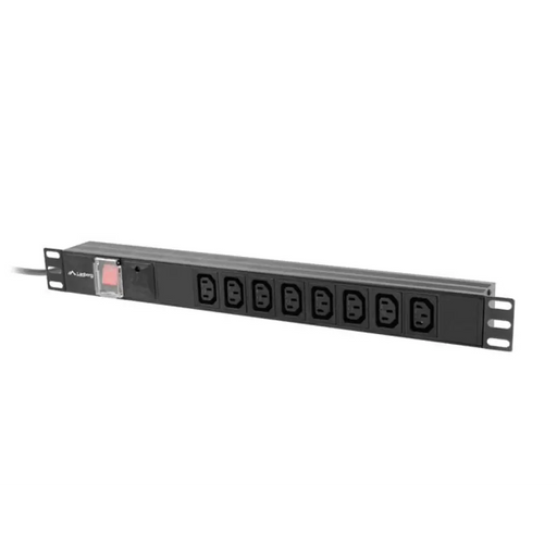 Lanberg разпределителен блок (pdu) 19’’ 1U 16a 2m 8x iec