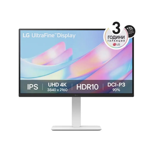 LG 27US550-W 27’’ UHD 4K IPS панел против отблясъци 5ms