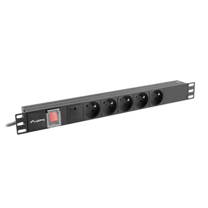 Lanberg разпределителен блок (pdu) 19’’ 1U 10a 2m 5x