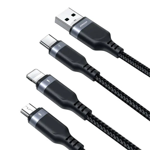 3в1 USB кабел Joyroom S-1T3018A18 Multi-Use 3.5A 2m черен