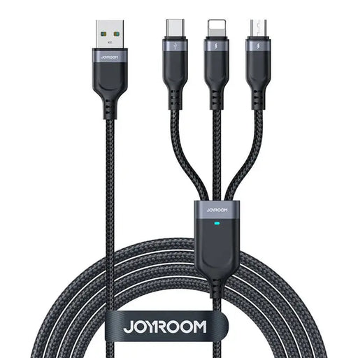 3в1 USB кабел Joyroom S-1T3018A18 Multi-Use 3.5A 2m черен