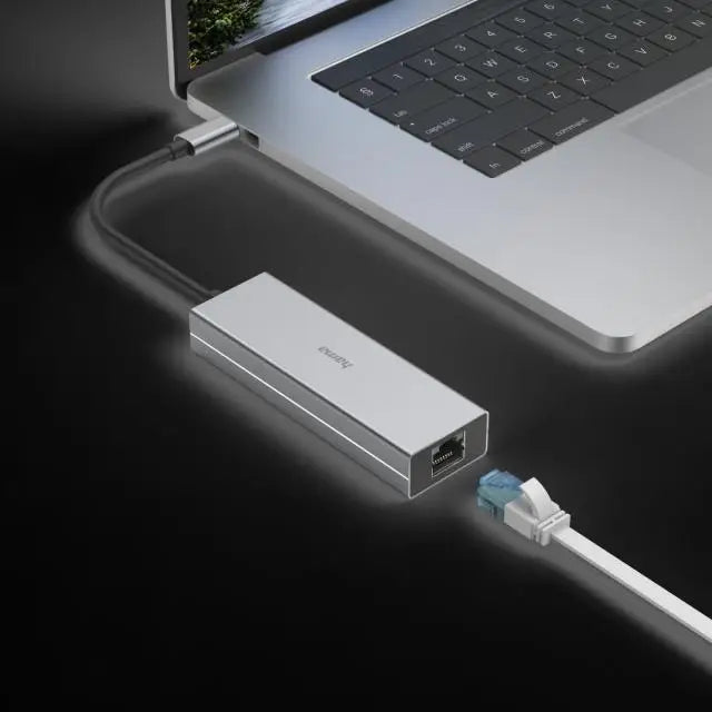 4-портов хъб USB-C HAMA 2 x USB-A USB-C LAN/Ethernet Сив