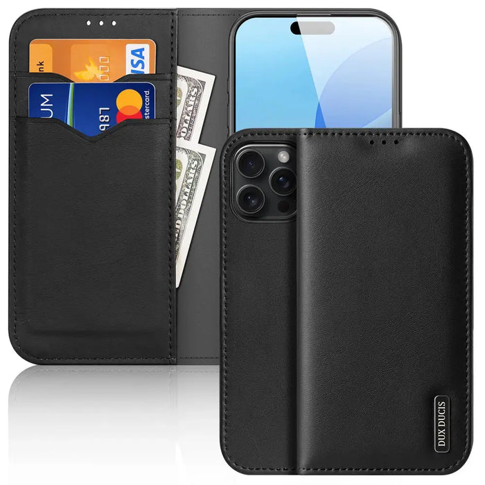 Калъф Dux Ducis Hivo iPhone 16 Pro Max с флип и RFID защита