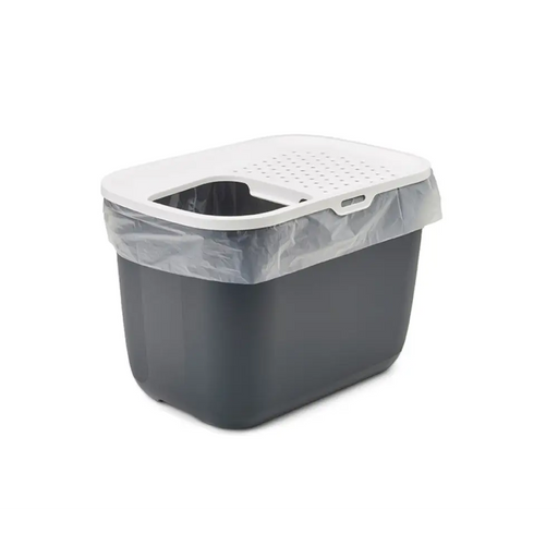 SAVIC HOP Антрацит с бял капак – Поставка за котешка