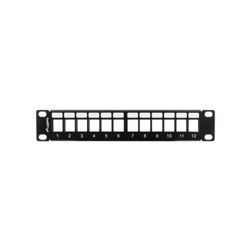 Lanberg пач панел празен 12 порта 1U с органайзер