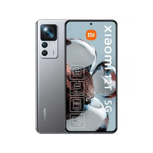 Смартфон Xiaomi 12T, 5G, Dual SIM, 8GB RAM, 256GB, сребрист
