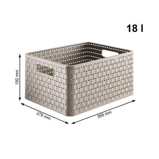 ПЛАСТМАСОВ ШКАФ 3 НИВА COUNTRY КАПУЧИНО ROTHO