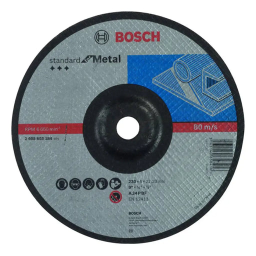 ДИСК ЗА ШЛАЙФАНЕ НА МЕТАЛ STANDART BOSCH 230x6x22.23