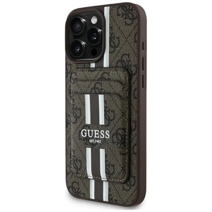 Калъф Guess 4G Stripes с портфейл Magsafe за iPhone 16 Pro