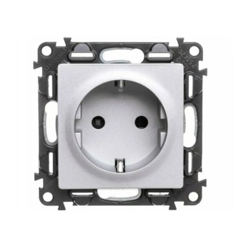 КОНТАКТ ШУКО С ДЕТСКА ЗАЩИТА VALENA LIFE LEGRAND - АЛУМИНИЙ