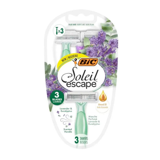 БЛИСТЪР ДАМСКИ САМОБРЪСНАЧКИ BIC SOLEL ESCAPE 3 ЛАВАНДУЛА