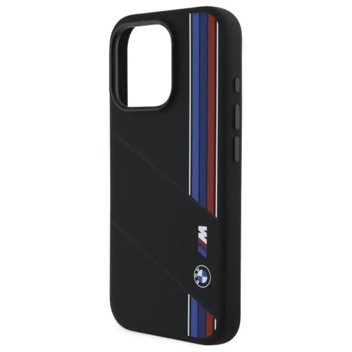 Силиконов калъф BMW Silicone Cut Tricolor Lines MagSafe