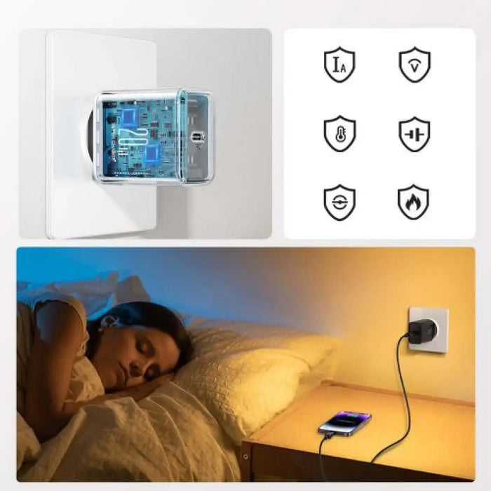 Зарядно с кабел Joyroom (JR-TCF06) USB-C PD 20W USB-C