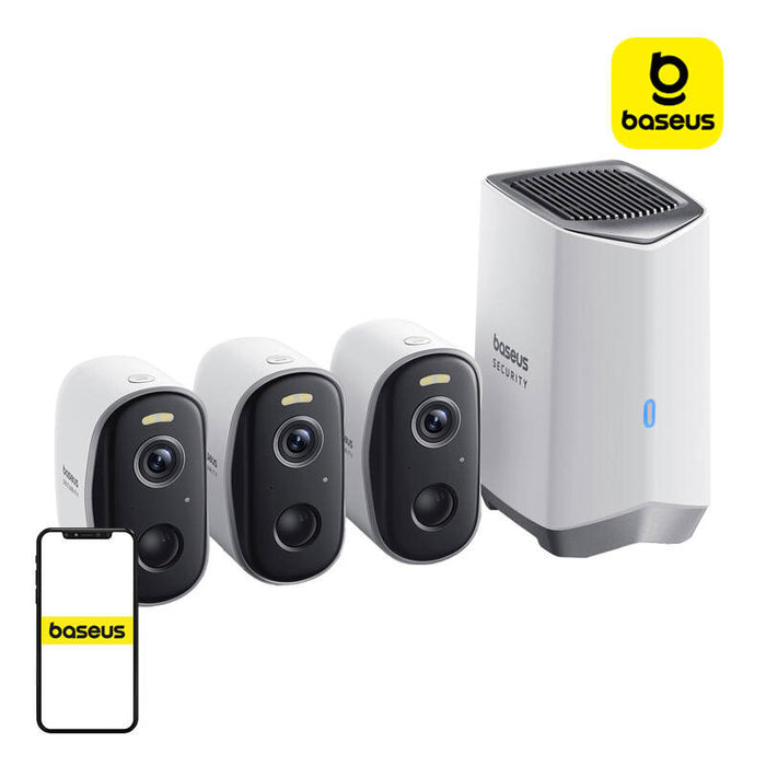Външна камера N1 Baseus, 2K, 7800 mAh, "3 броя"