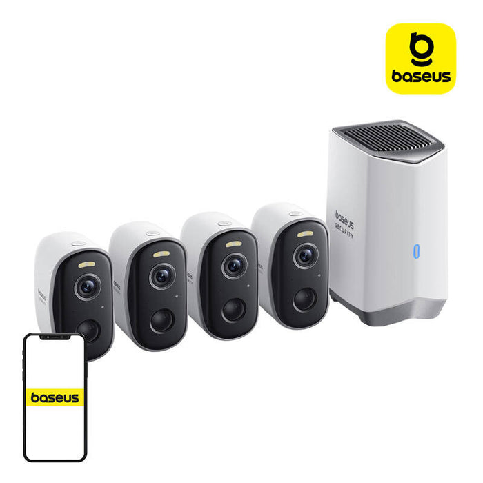 Външна камера N1 Baseus, 2K, 7800 mAh, "4 броя"