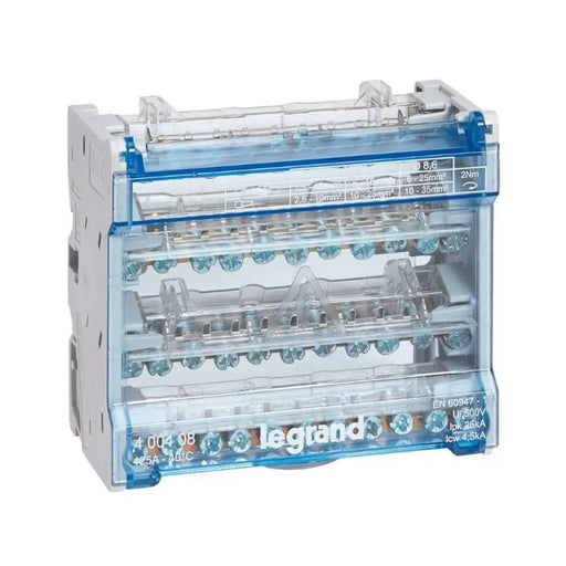 ШЕСТМОДУЛЕН РАЗПРЕДЕЛИТЕЛЕН КЛЕМОРЕД С РАЗПРЕДЕЛИТЕЛНИ ШИНИ