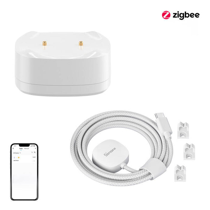 Смарт сензор за изтичане на вода с удължителен кабел SONOFF SNZB-05P, ZigBee, WLDC200