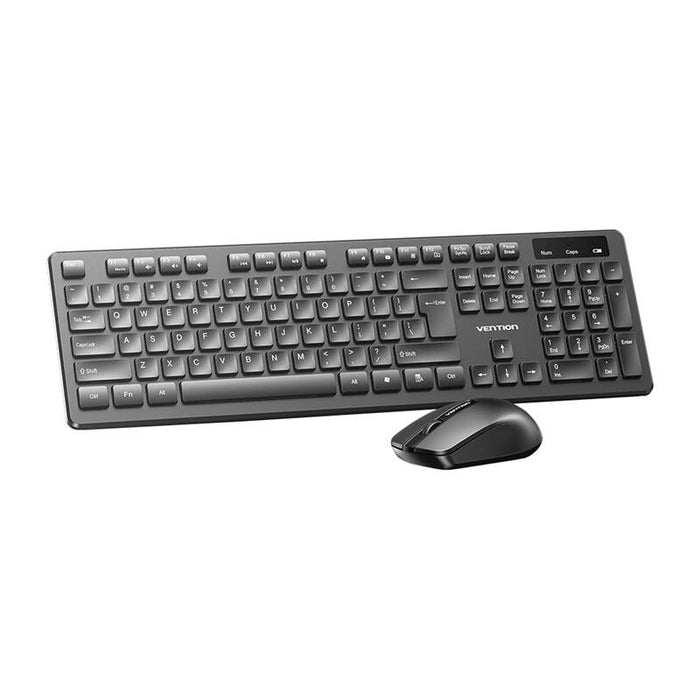 Комплект безжична клавиатура и мишка VENTION KTDB0-EN, 1200DPI, черен