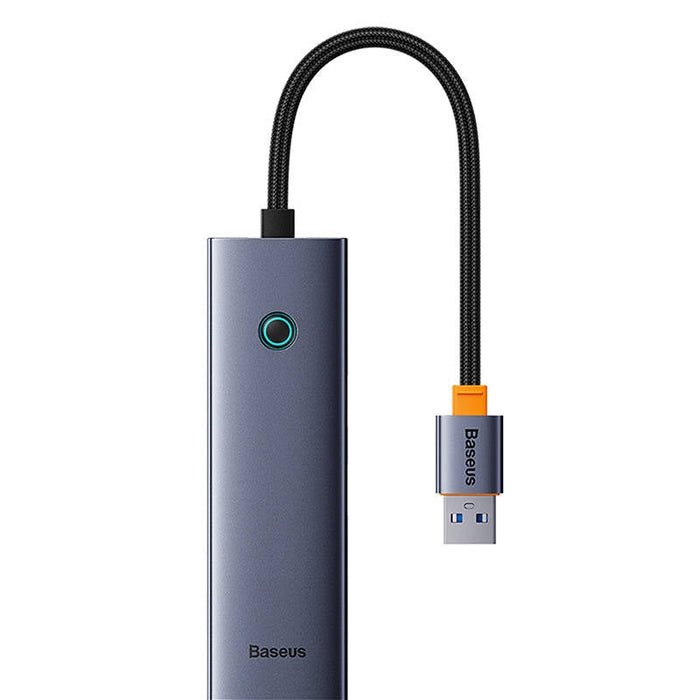 4в1 хъб Baseus UltraJoy USB-A към 4x USB 3.0 сив