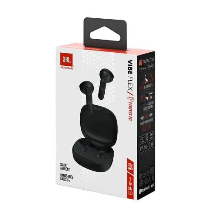 Безжични слушалки JBL Vibe Flex Bluetooth 5.2 IPX54 черни