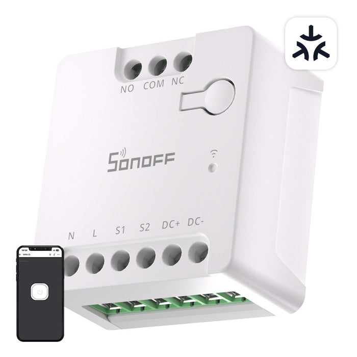 Смарт превключвател SONOFF MINI-D, Wi-Fi, AC/DC 12-48V